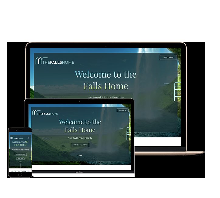 Falls Home website designed by Falcon Marketing