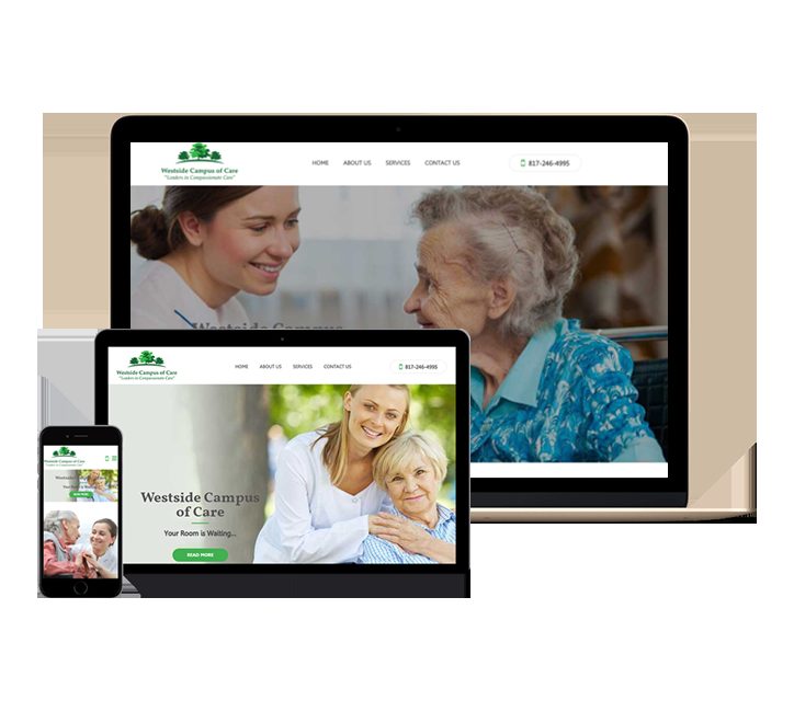 Westside Nursing Center website designed by Falcon Marketing