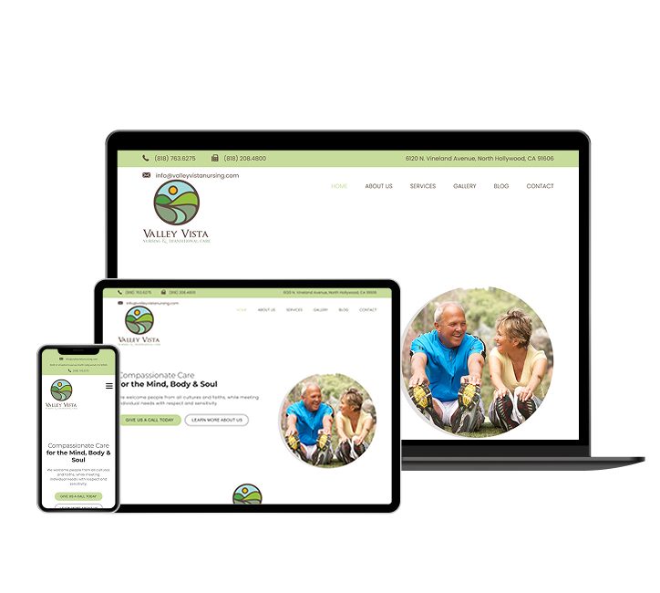 Valley Vista Care website designed by Falcon Marketing