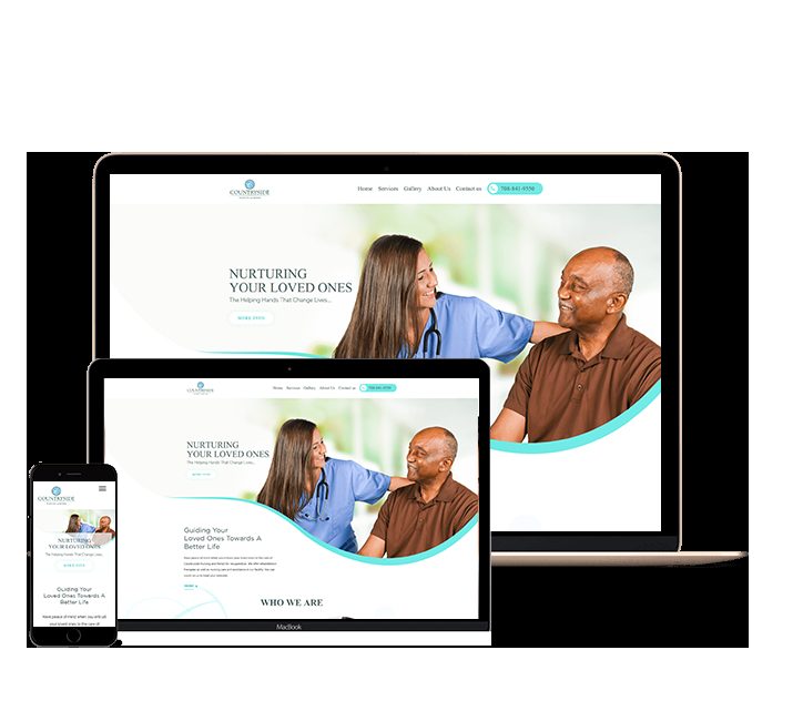 Countryside Nursing & Rehab website designed by Falcon Marketing