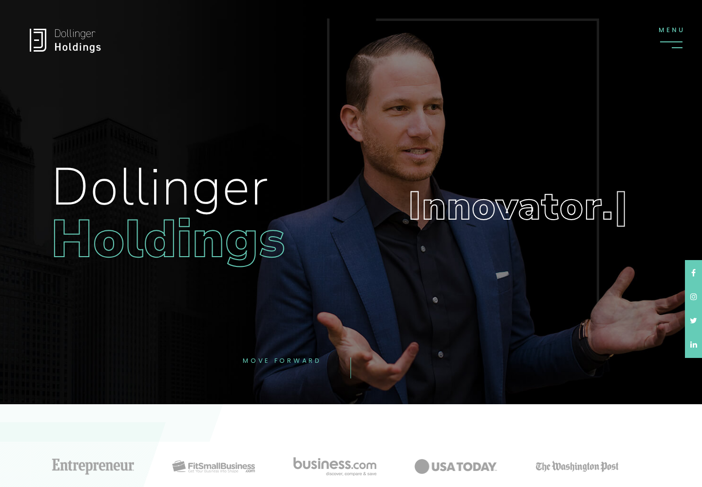 Dollinger Holdings website designed by Falcon Marketing