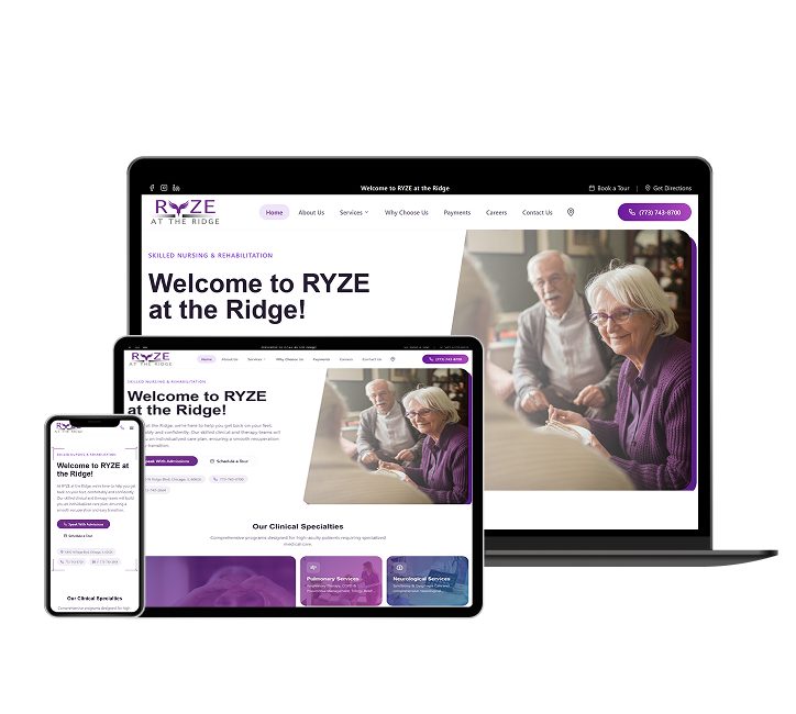 RYZE at the Ridge website designed by Falcon Marketing