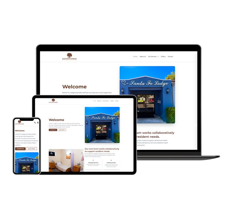 Santa Fe Rehabilitation website designed by Falcon Marketing