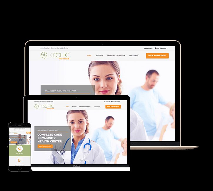 South Gate Complete Care website designed by Falcon Marketing