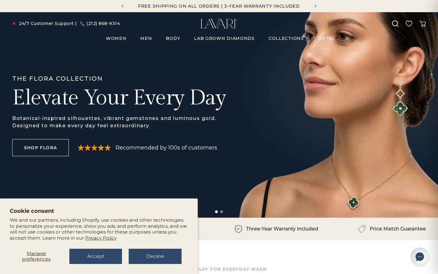 Lavari Jewelers website designed by Falcon Marketing