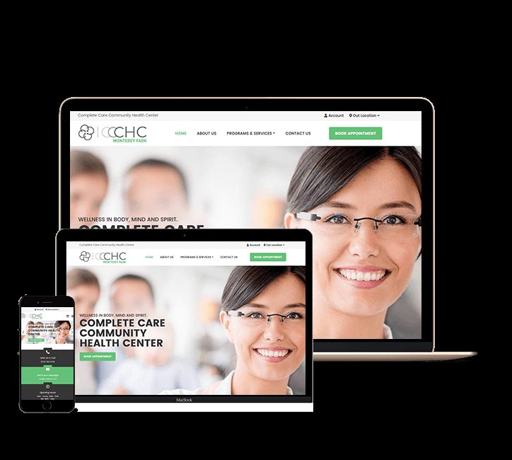 Monterey Complete Care website designed by Falcon Marketing