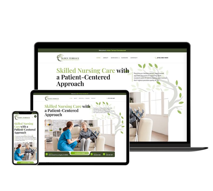 Alden Terrace website designed by Falcon Marketing