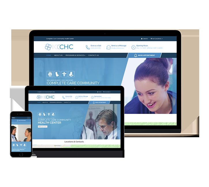 CCCH Clinic website designed by Falcon Marketing