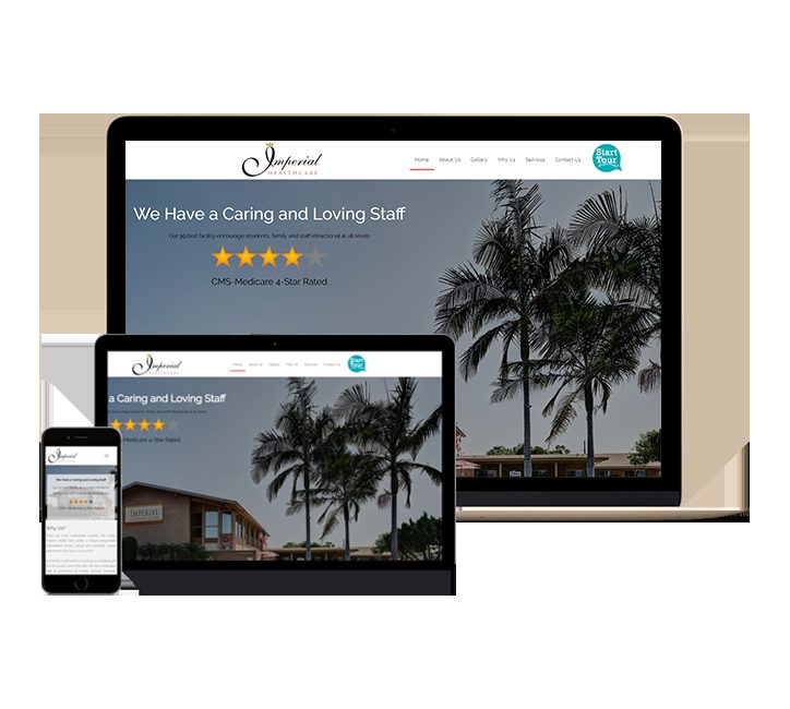 Imperial HCC website designed by Falcon Marketing