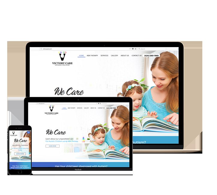 Victory Care website designed by Falcon Marketing