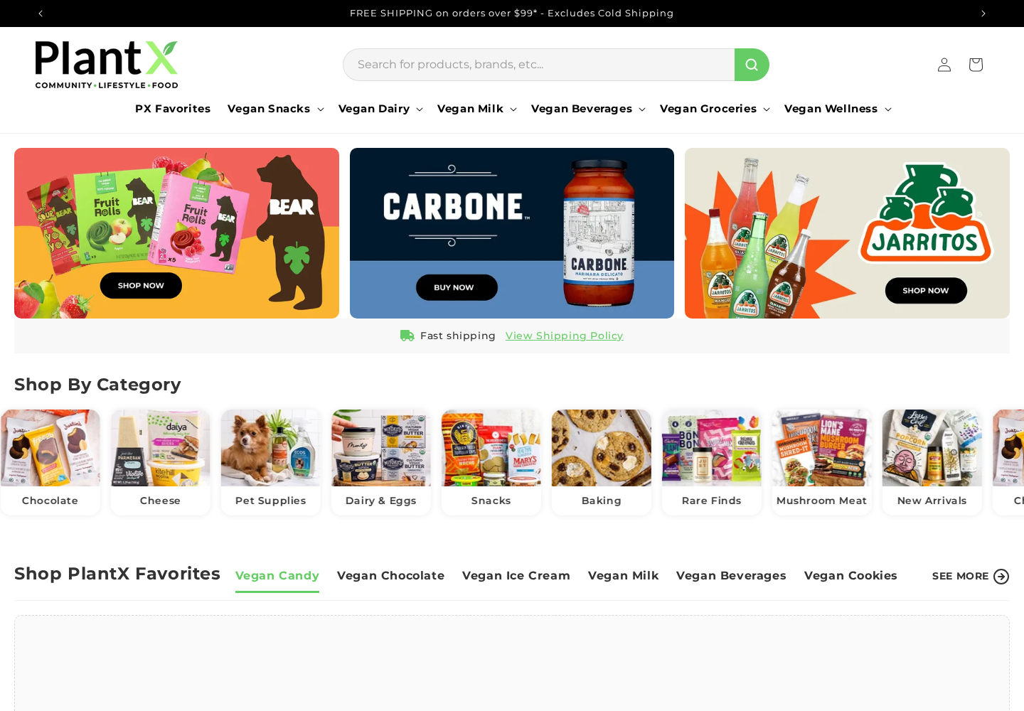 PlantX website designed by Falcon Marketing