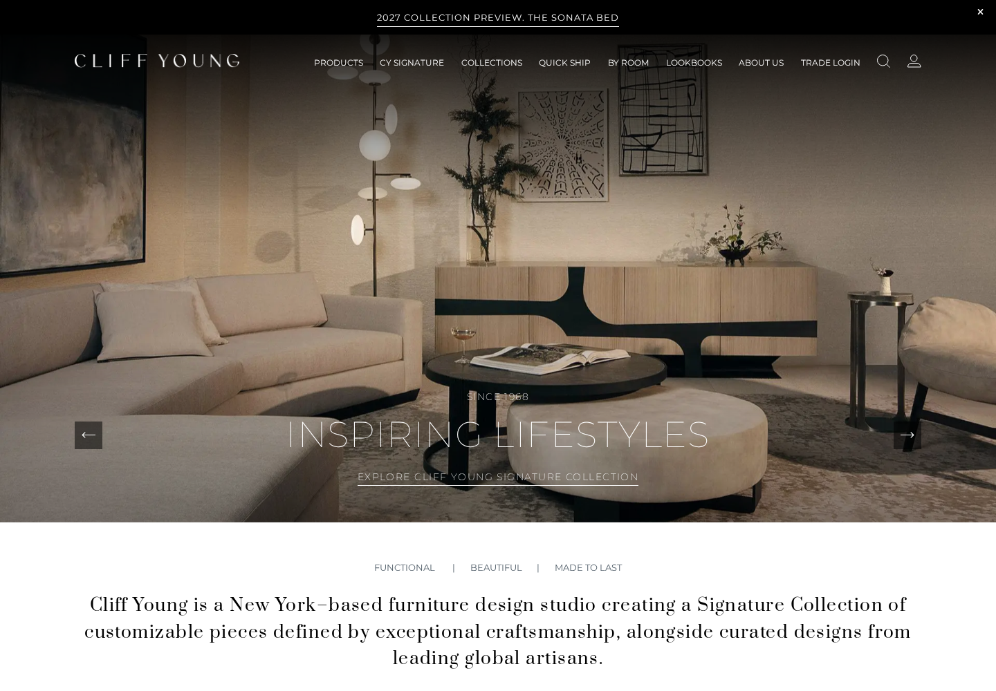 Cliff Young LTD website designed by Falcon Marketing