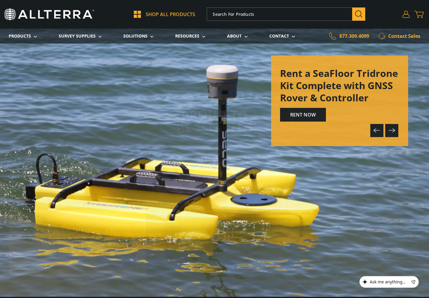 Allterra Central website designed by Falcon Marketing