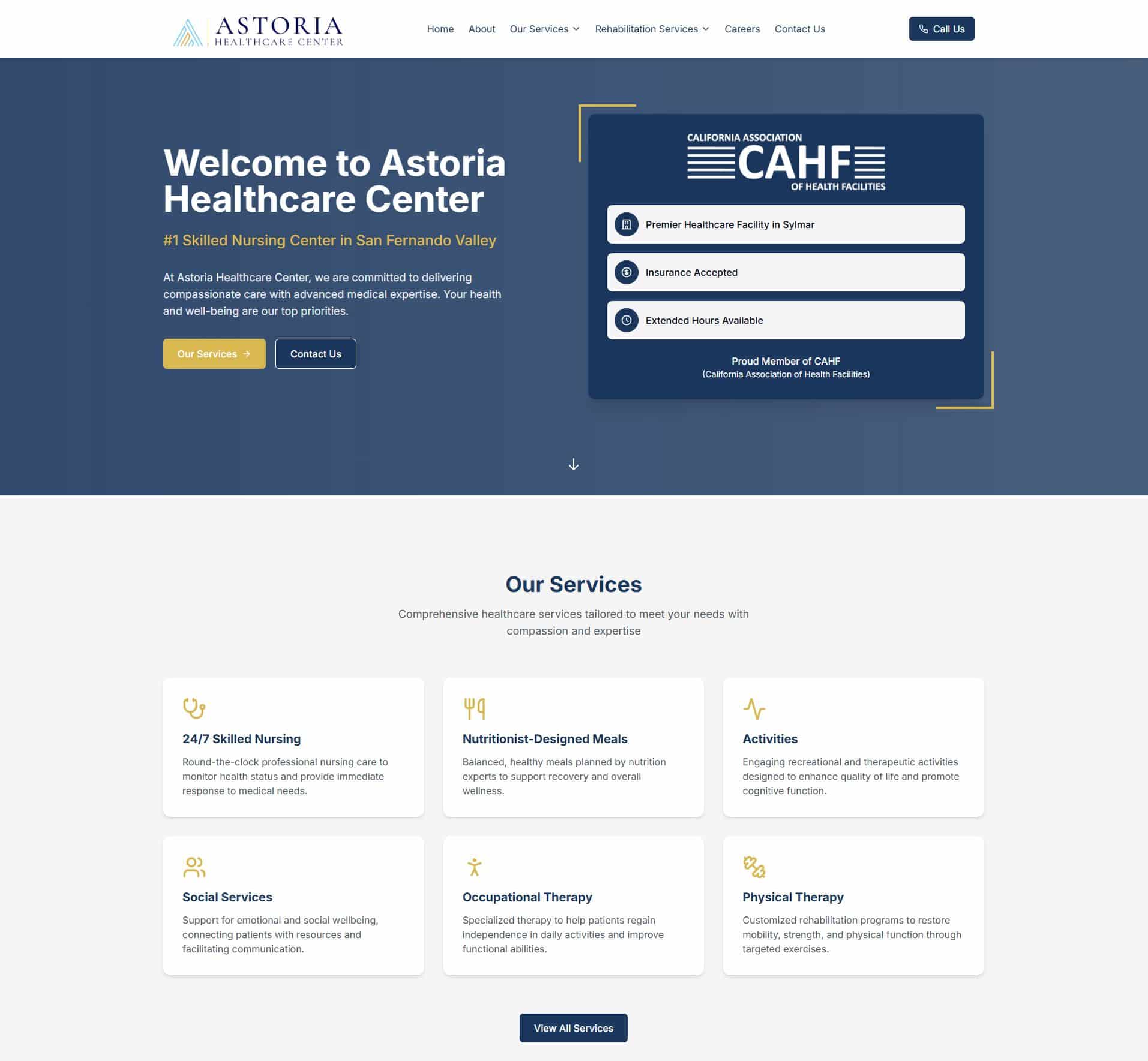 Homepage Astoria Healthcare Center Premier Healthcare in Sylmar, CA